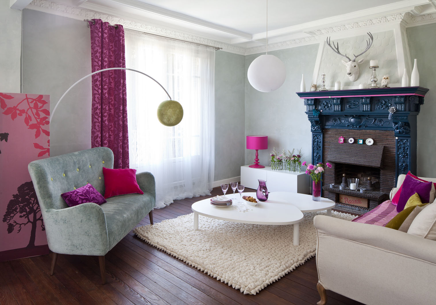 sophie ferjani maison bondy salon coloré meulière année 1900